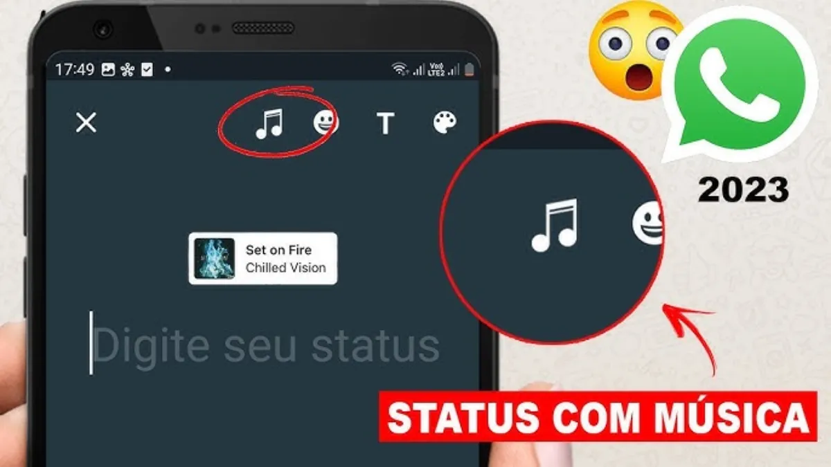 Como Colocar Música no Status do WhatsApp